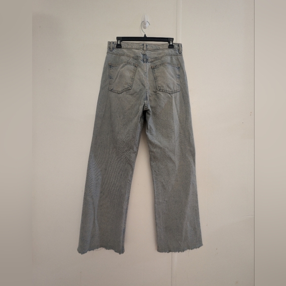 Zara Wide Leg Jeans - Light Blue - Picture 3 of 9
